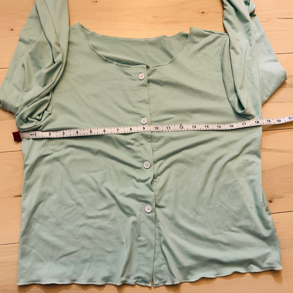 3 Piece Mint Green Women's Sleepwear Set*Cardigan/Tank/Pants NWOT Large - Picture 10 of 16